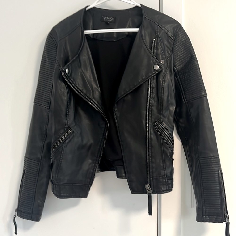 Topshop leather jacket